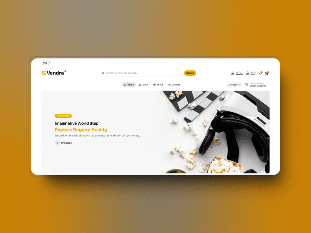 Vendra Ecommerce MERN App